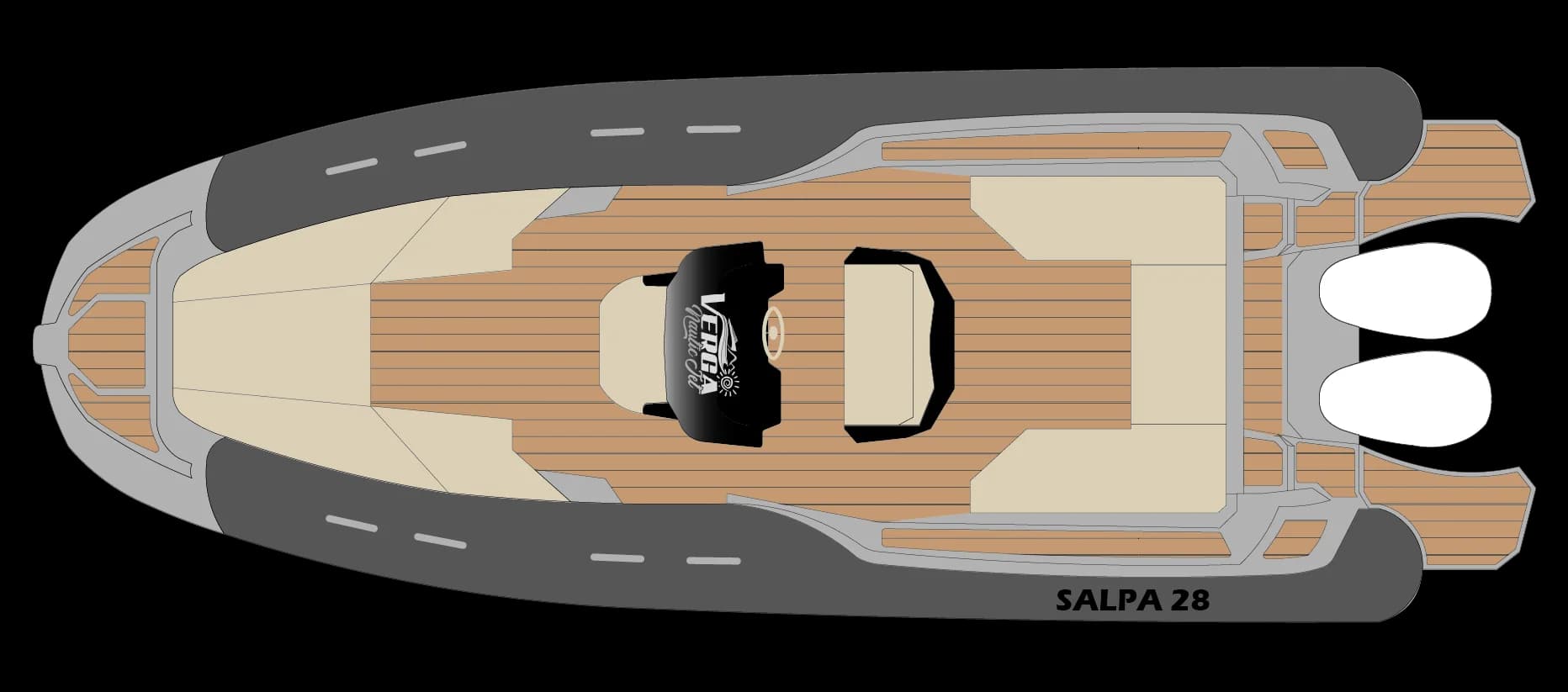 Imbarcazione Salpa 28 Grigio