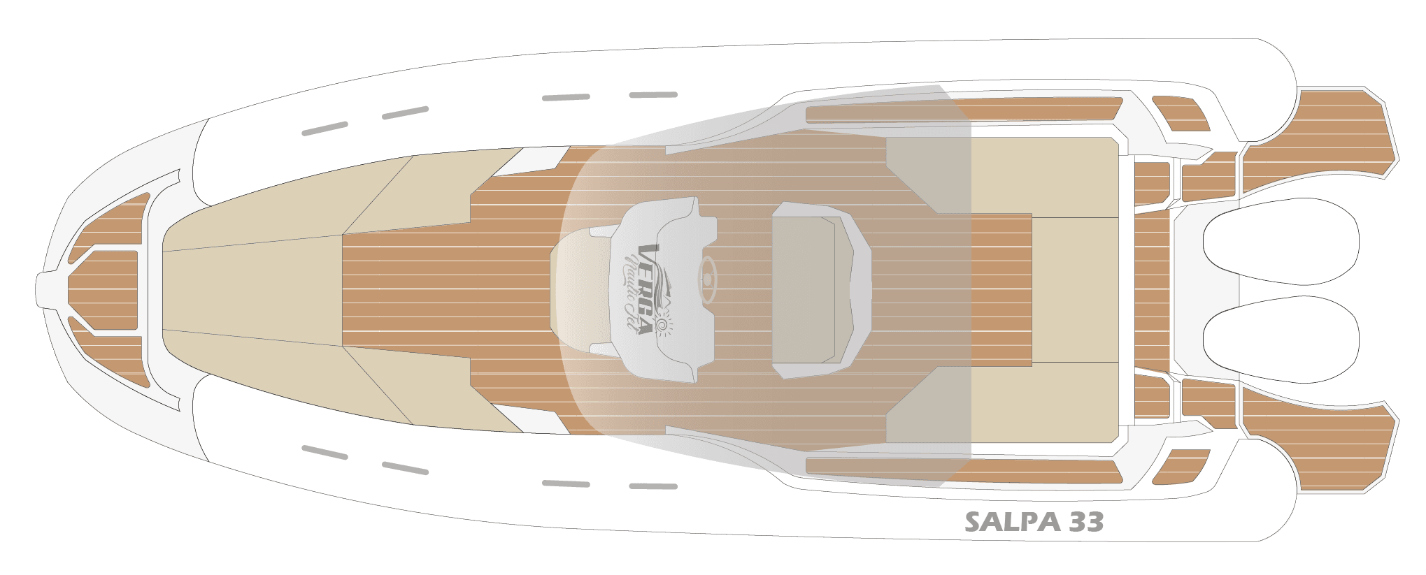 Imbarcazione Salpa 33 Bianco